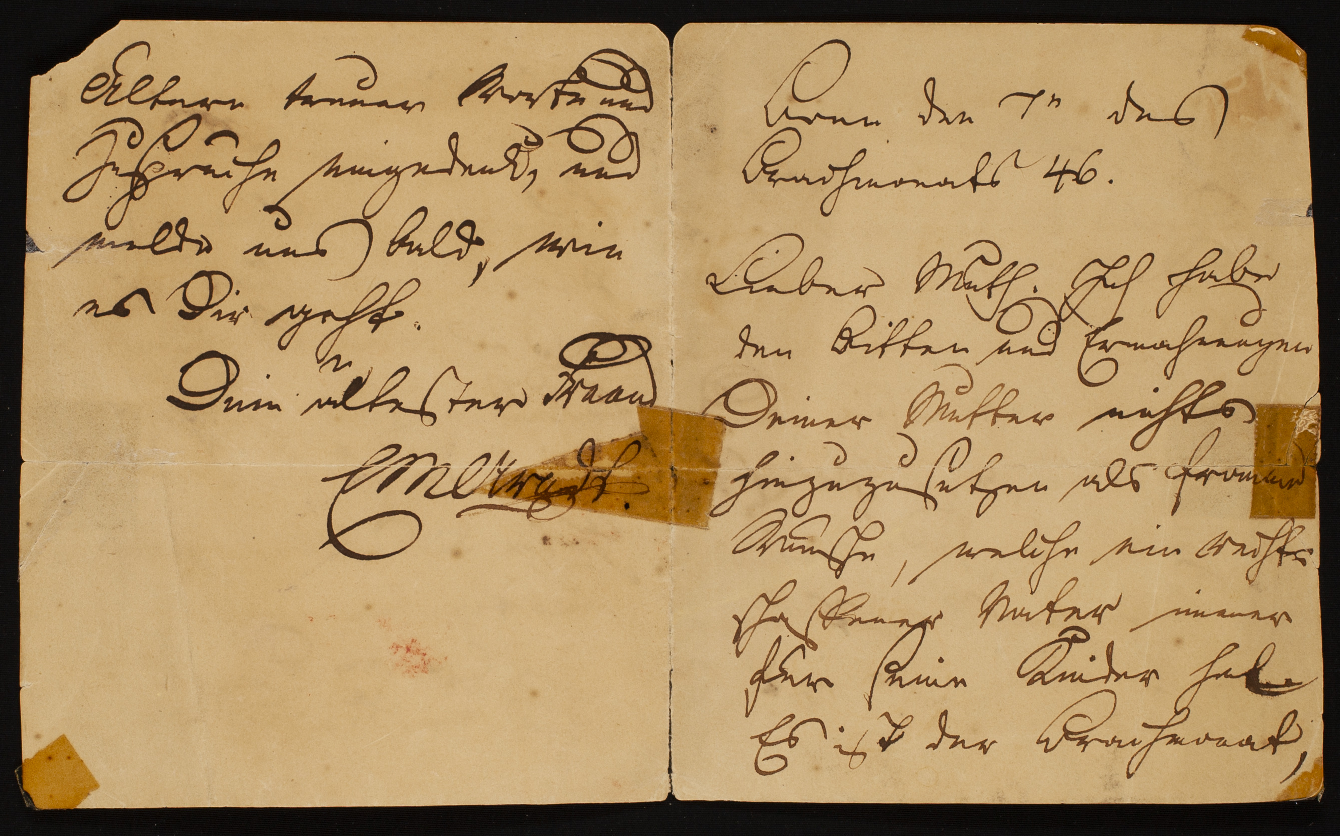 letter from Ernzt to Harthmuth
